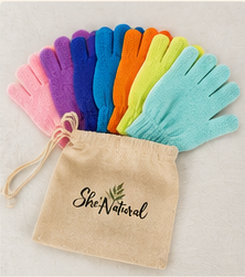 Glow Scrub Gloves